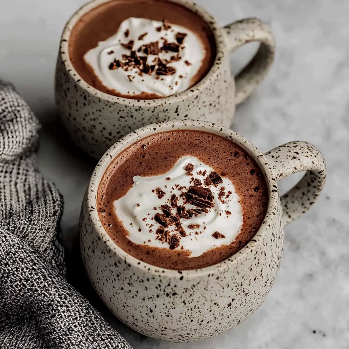 The Best Peppermint Hot Chocolate