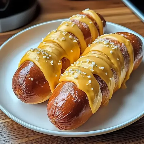 Cheesy Pretzel Dogs
