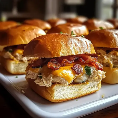 Chicken Bacon Ranch Sliders