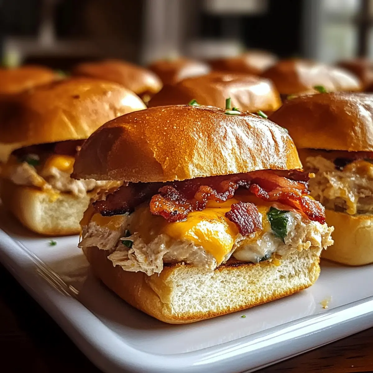 Chicken Bacon Ranch Sliders