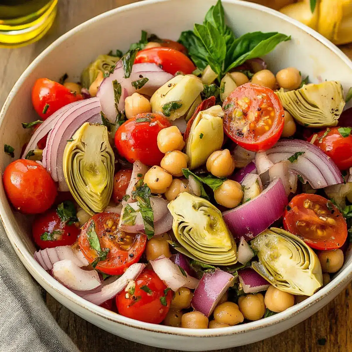 Tuscan Artichoke Tomato Salad