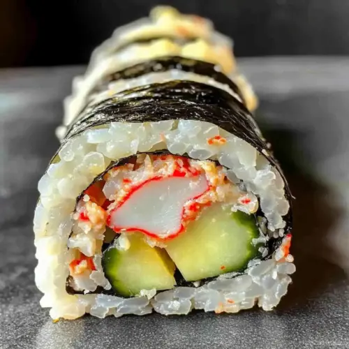 Spicy Crab Roll (Kani Maki) Sushi