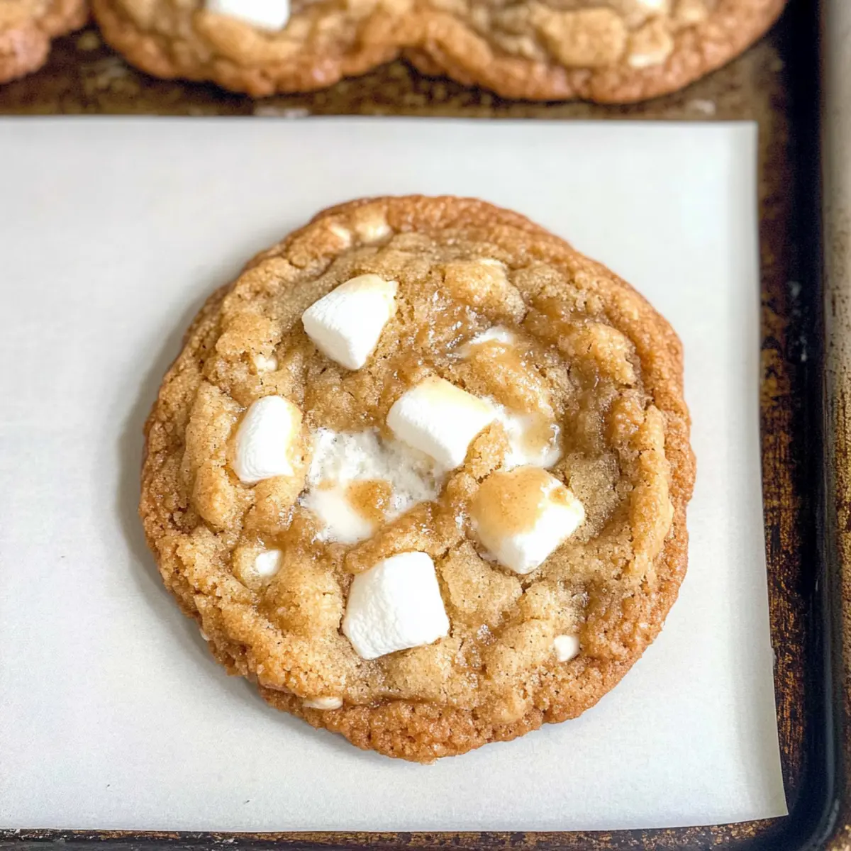 Marshmallow Crispy Cookies