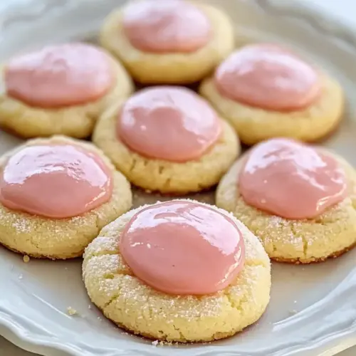 Pink Lemonade Thumbprint Cookies