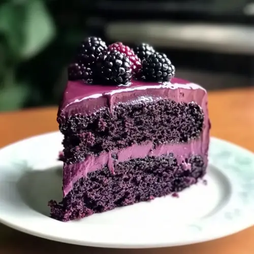 Blackberry Velvet Cake Bliss