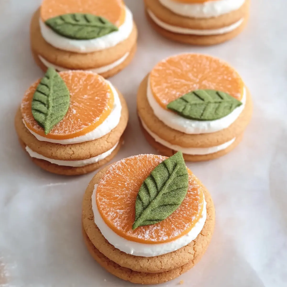 Orange Vanilla Sandwich Cookies