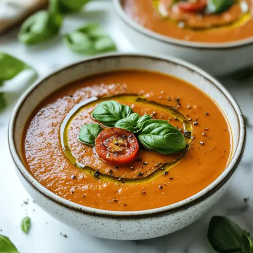 Heirloom Tomato Basil Soup