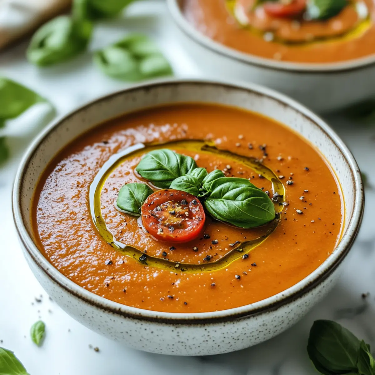 Heirloom Tomato Basil Soup
