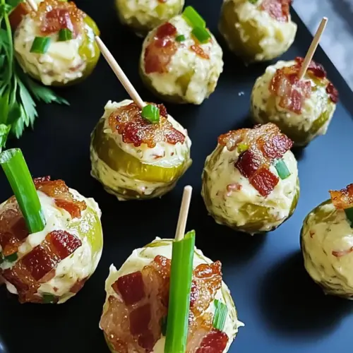 Cheesy Bacon Dill Pickle Bombs