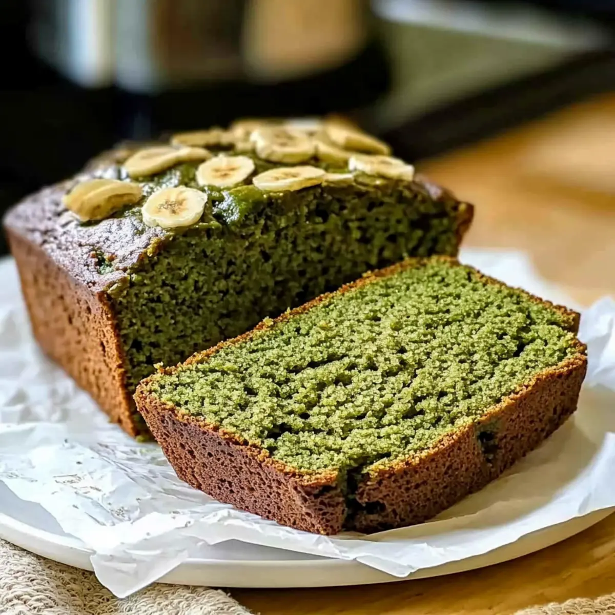 Homemade Matcha Banana Bread