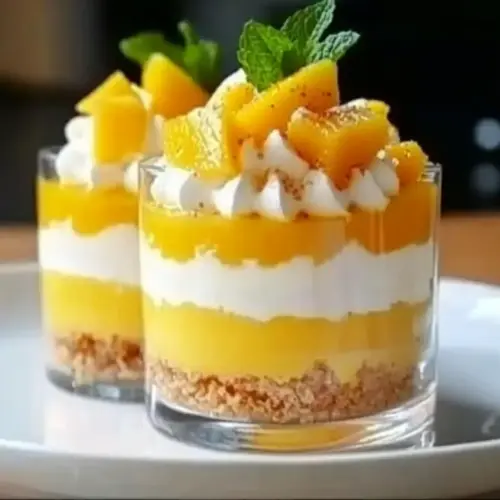 No-Bake Mango Cheesecake Cups