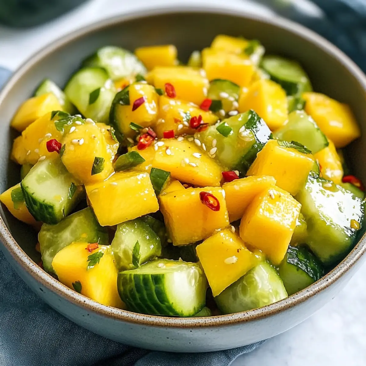 Cucumber Mango Chili Salad