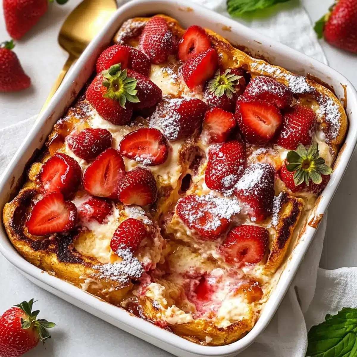 Strawberries And Cream French Toast