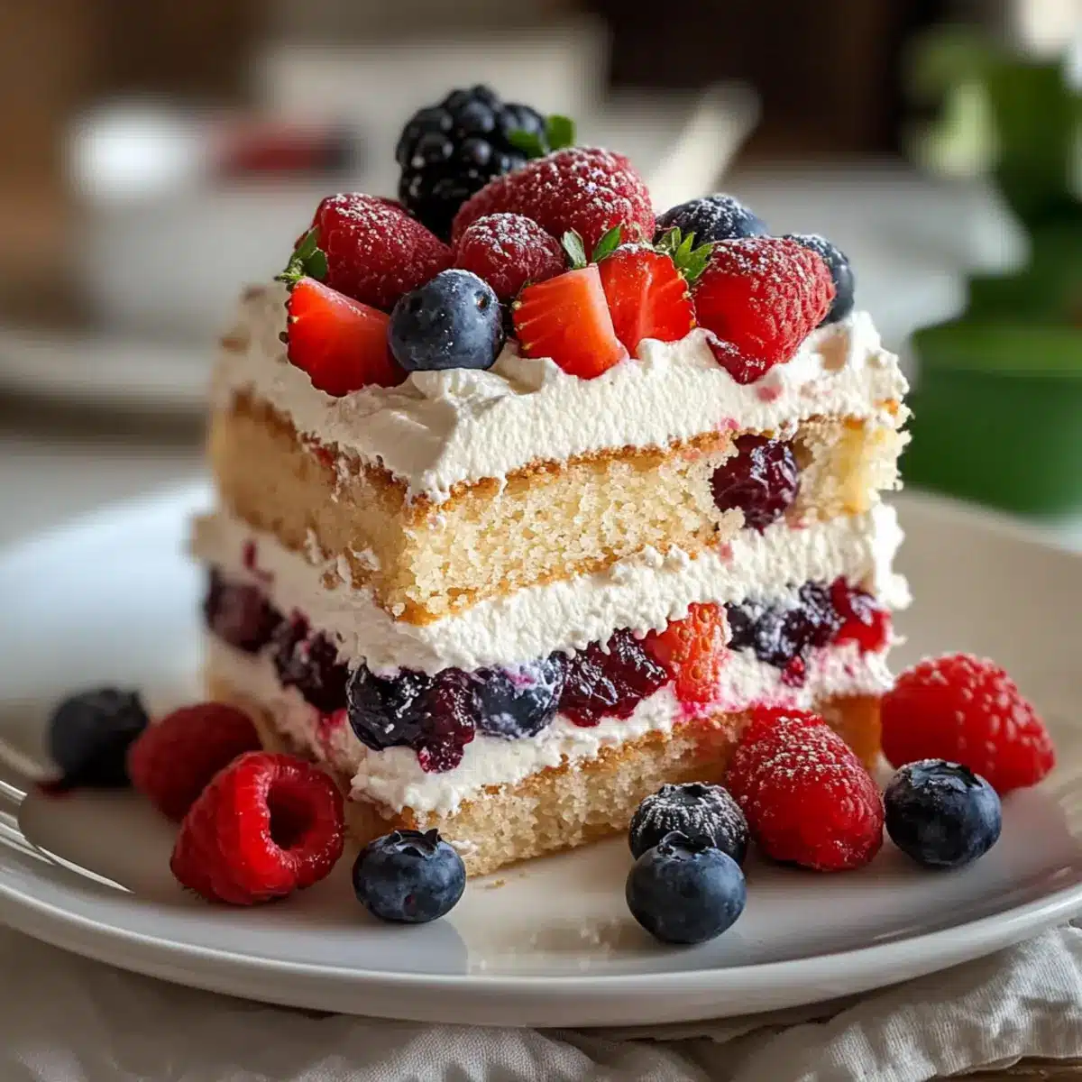 Berry Chantilly with Fresh Berries