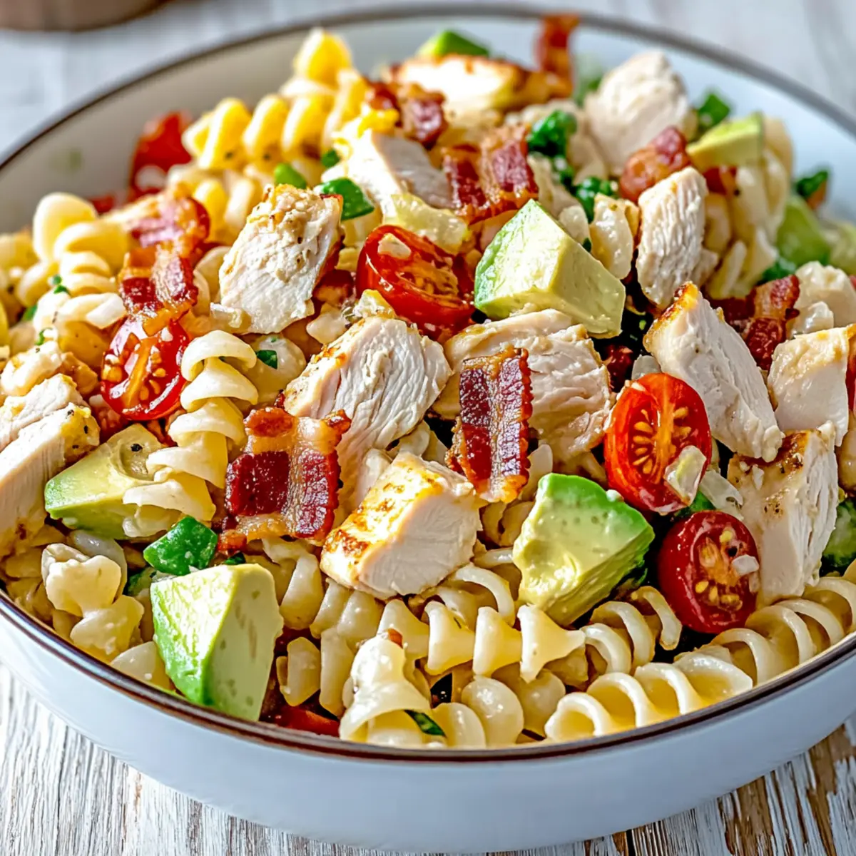 Chicken Club Pasta Salad