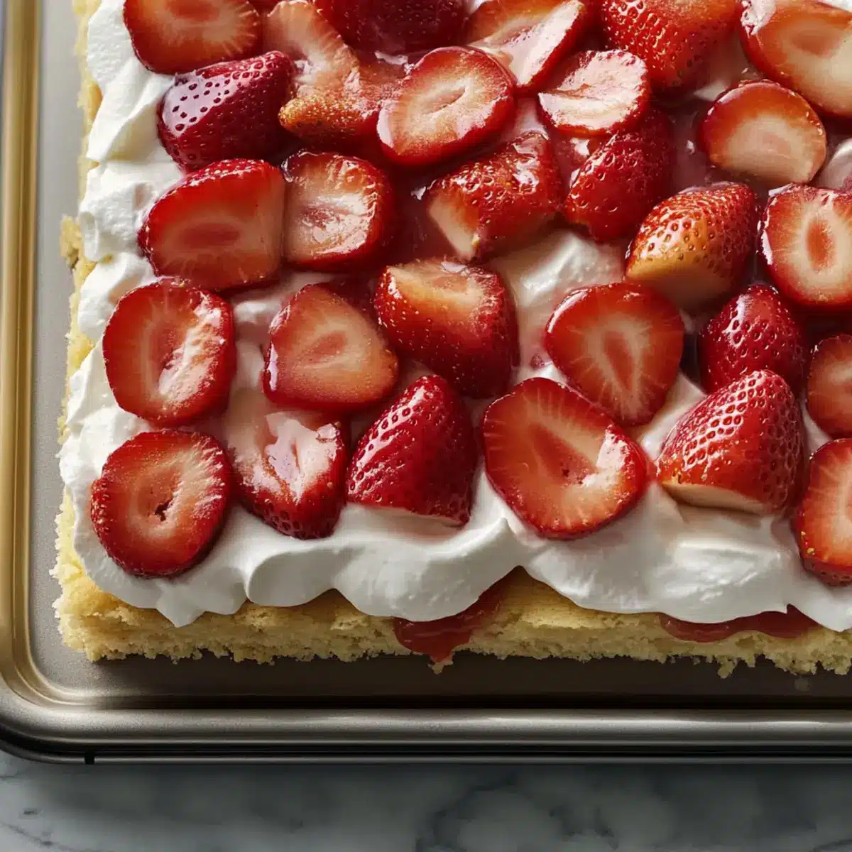 Slab Strawberry Shortcake