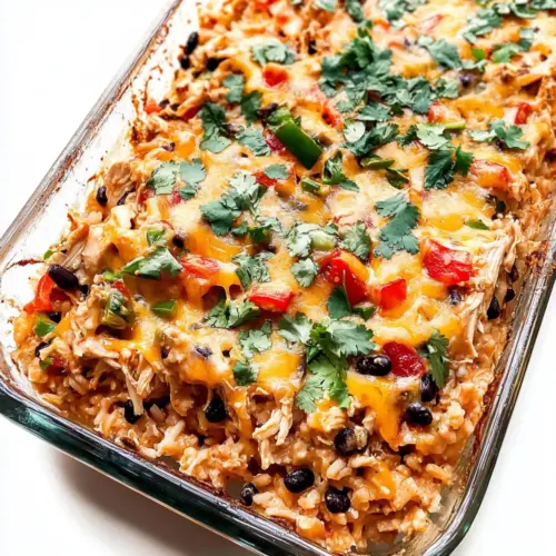 Easy Chicken Burrito Casserole