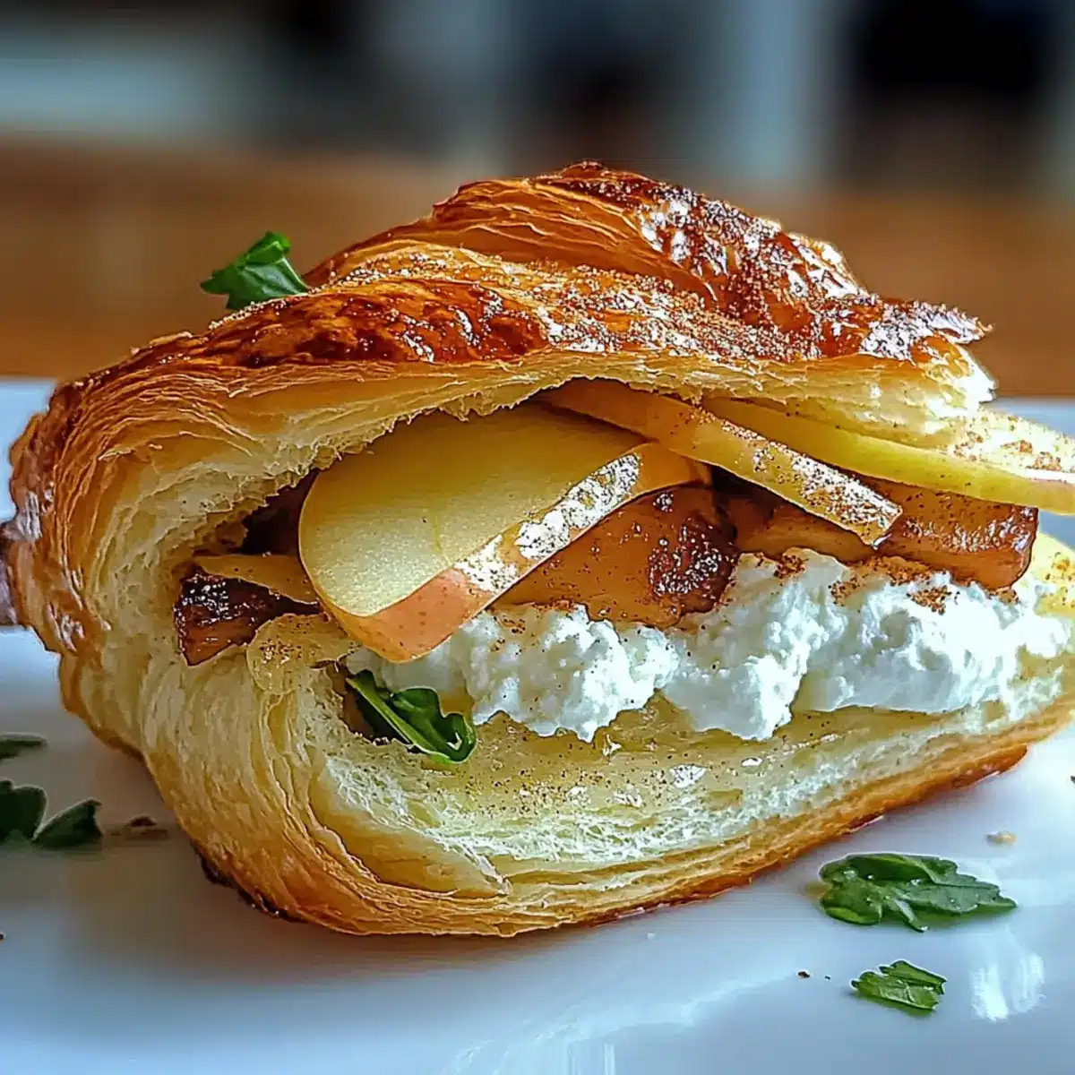Apple & Goat Cheese Croissant Sandwich