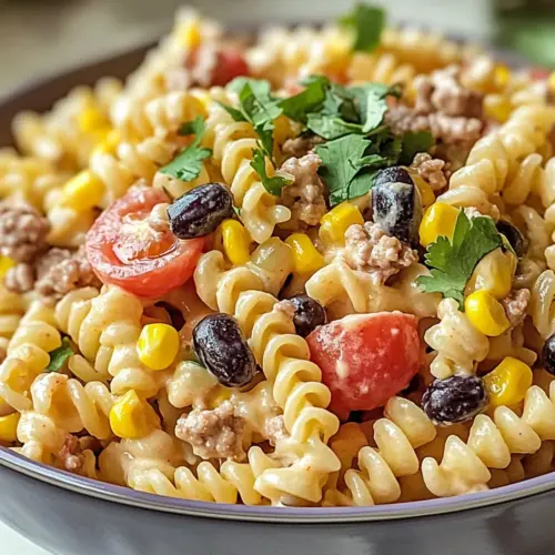 Creamy Ranch Taco Pasta Salad