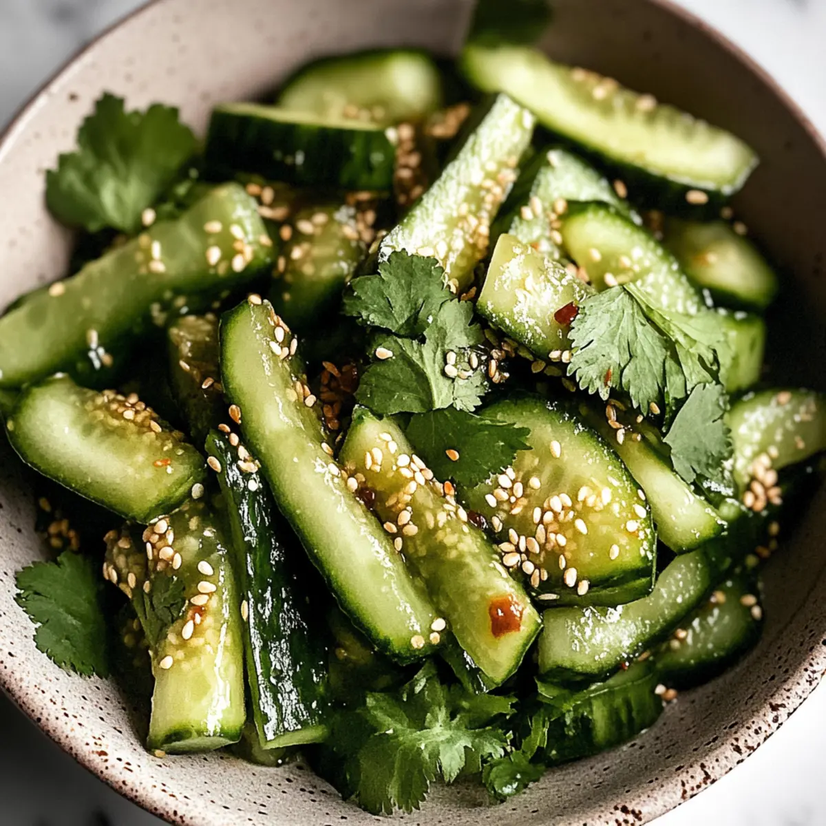 Smashed Cucumber Salad
