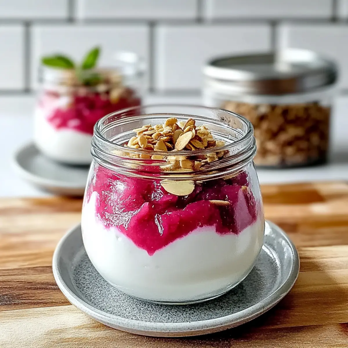 Rhubarb Compote Greek Yogurt