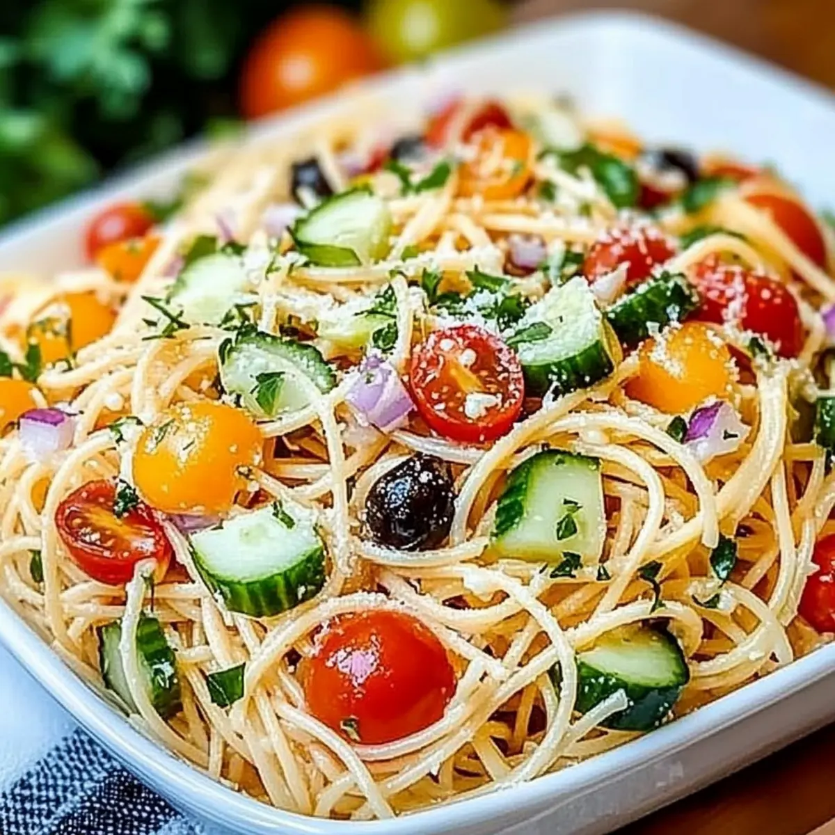 Spaghetti Salad With Italian Dressing
