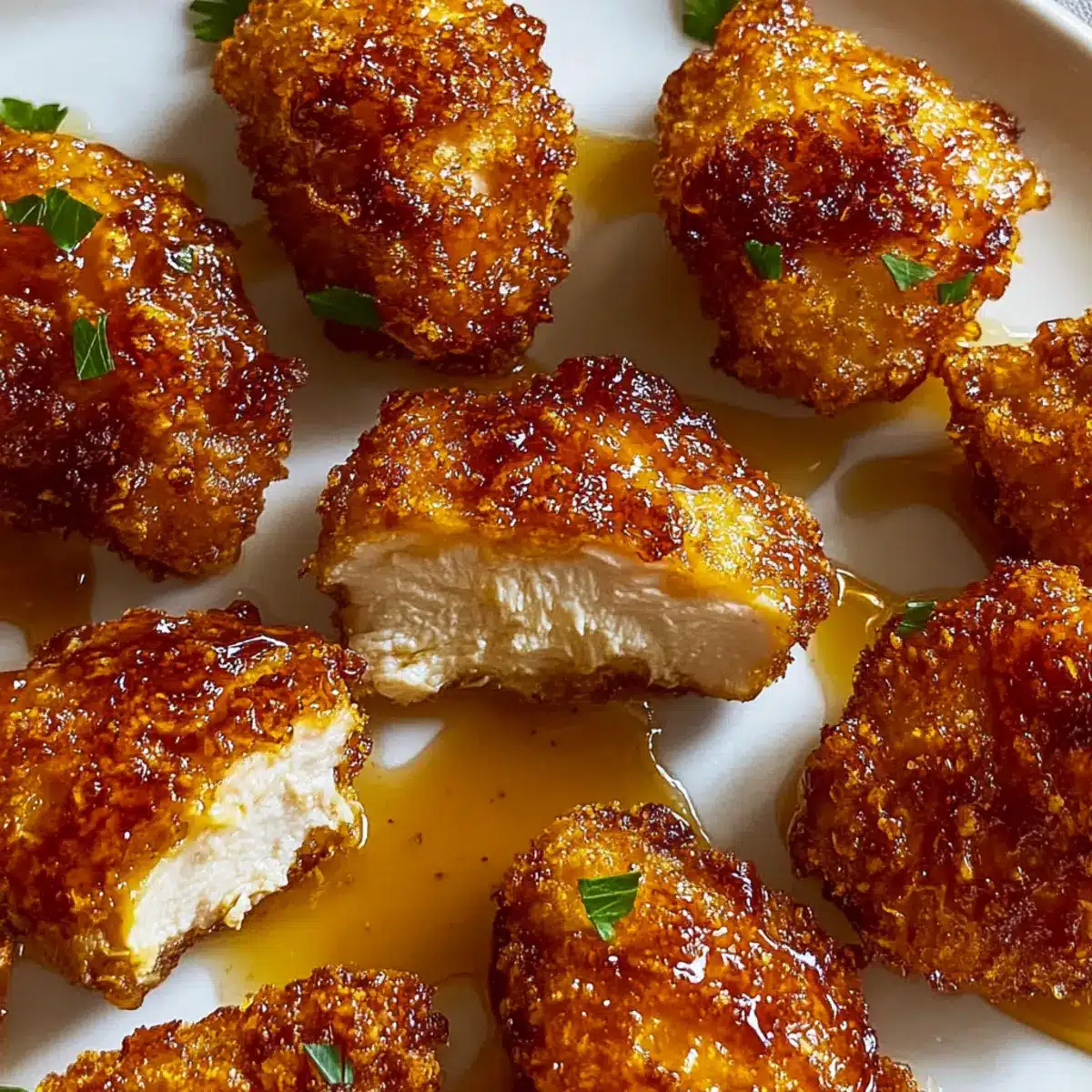Baked Crunchy Hot Honey Chicken