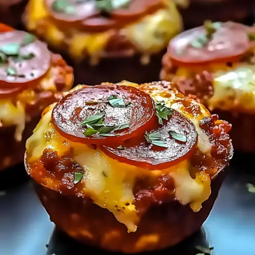 Savory Carnivore Pizza Muffins