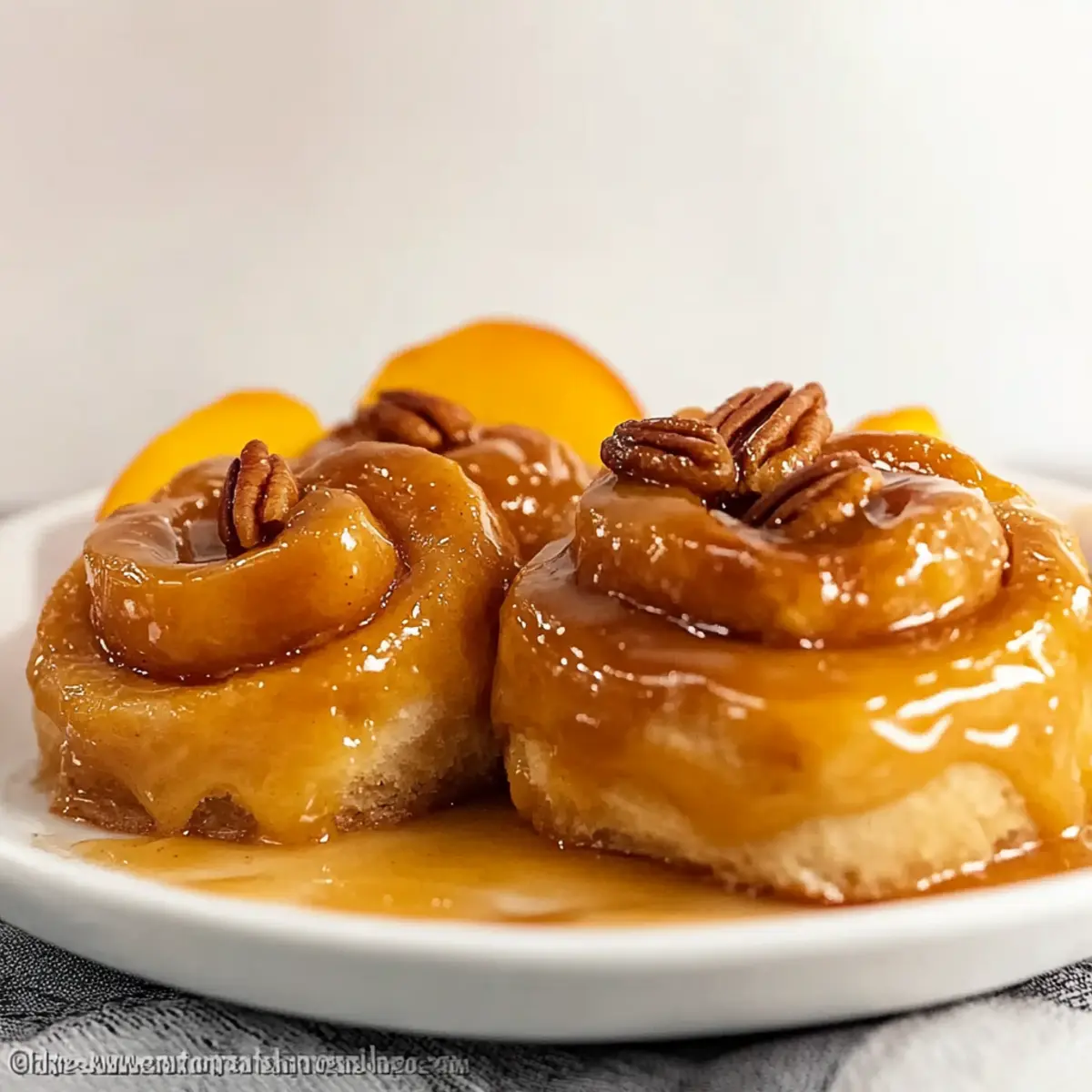 Cinnamon Roll Peach Cobbler