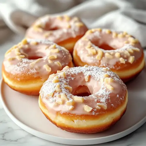 Homemade Vanilla Bean Custard Cream Donuts