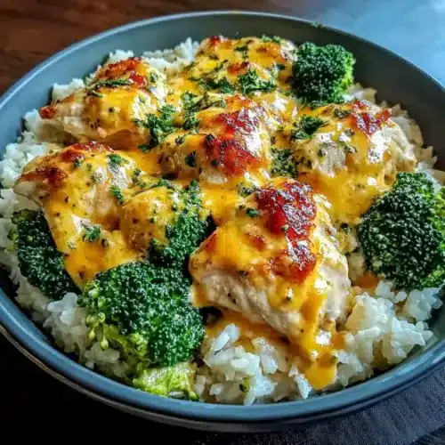 Crockpot Broccoli Cheddar Chicken and Rice