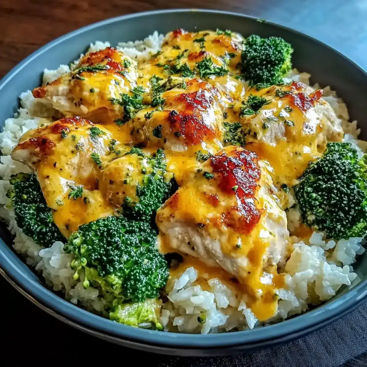 Crockpot Broccoli Cheddar Chicken and Rice