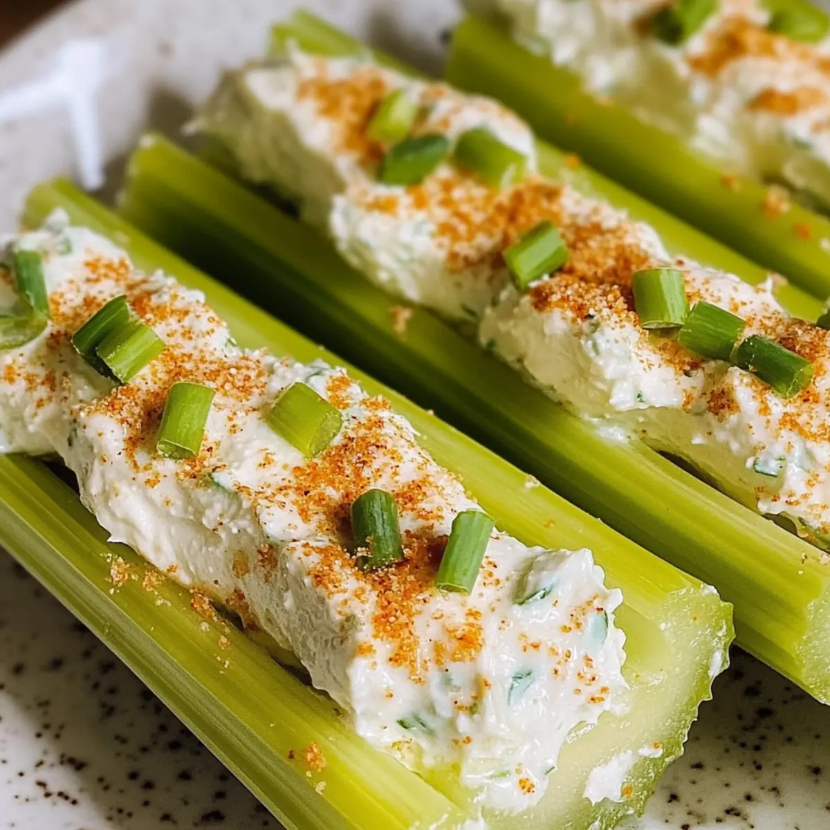 Cheese Stuffed Celery