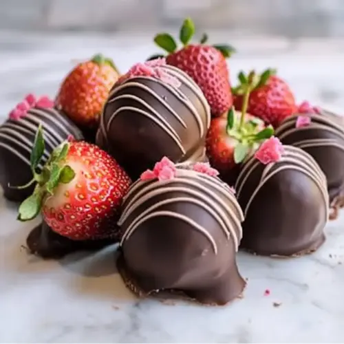 Chocolate Covered Strawberry Truffles