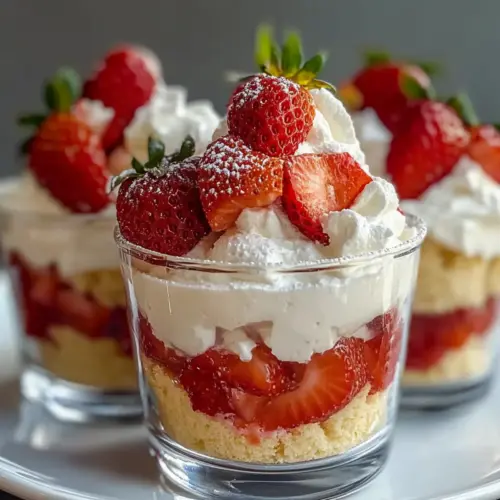 Strawberry Shortcake Trifle Cups