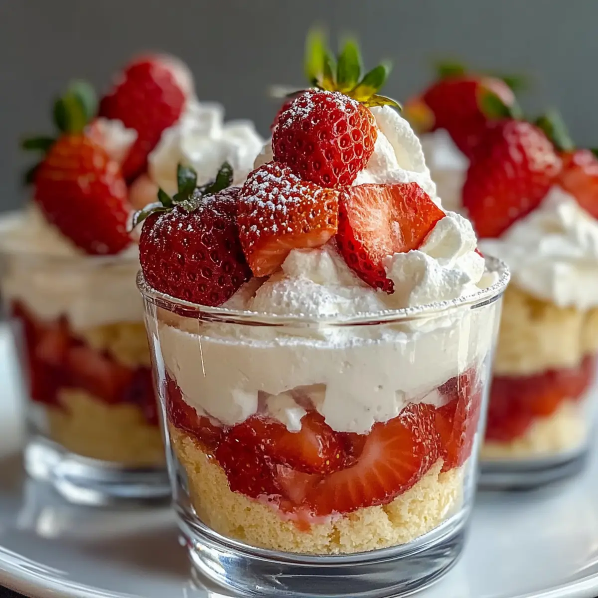 Strawberry Shortcake Trifle Cups