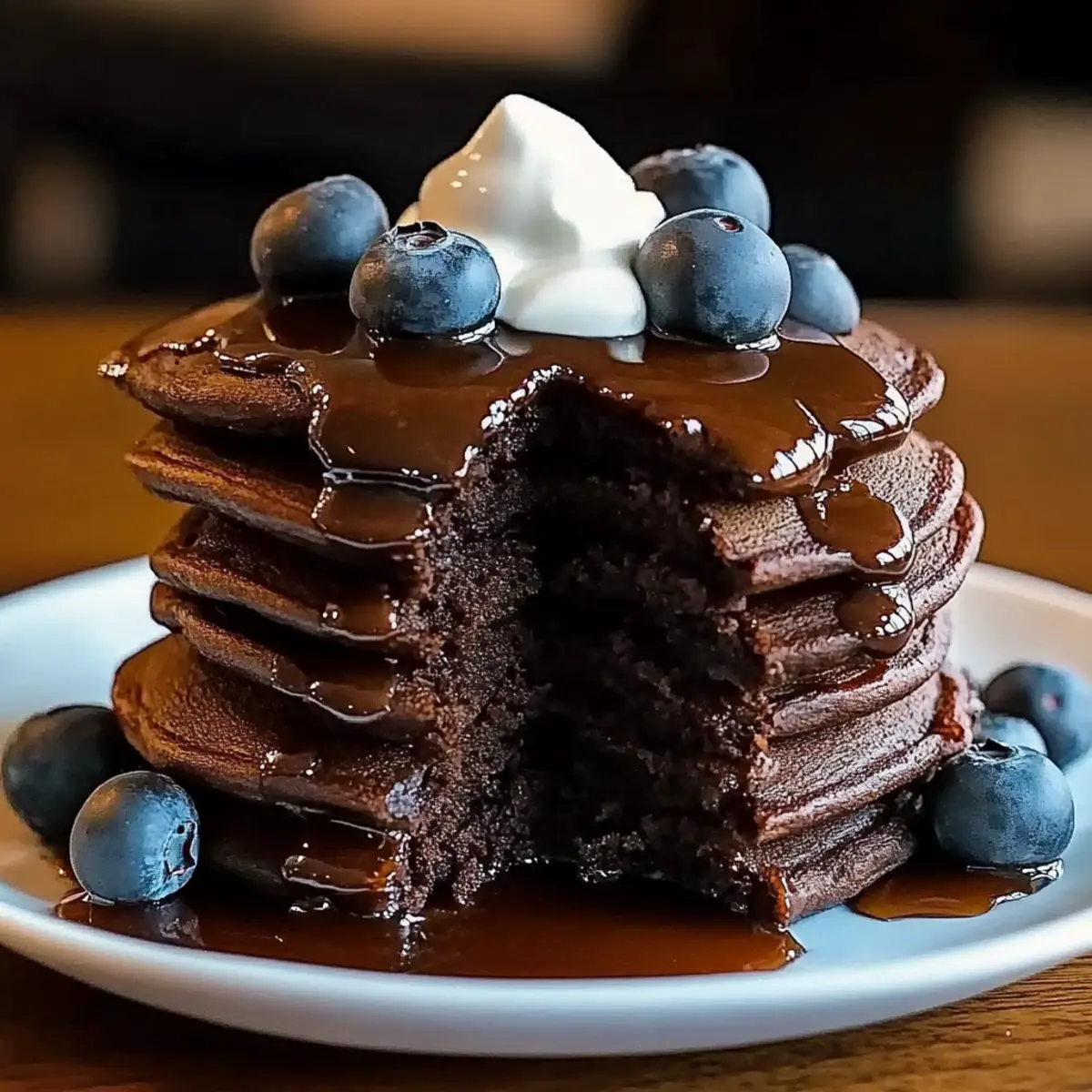 Chocolate Protein Pancakes