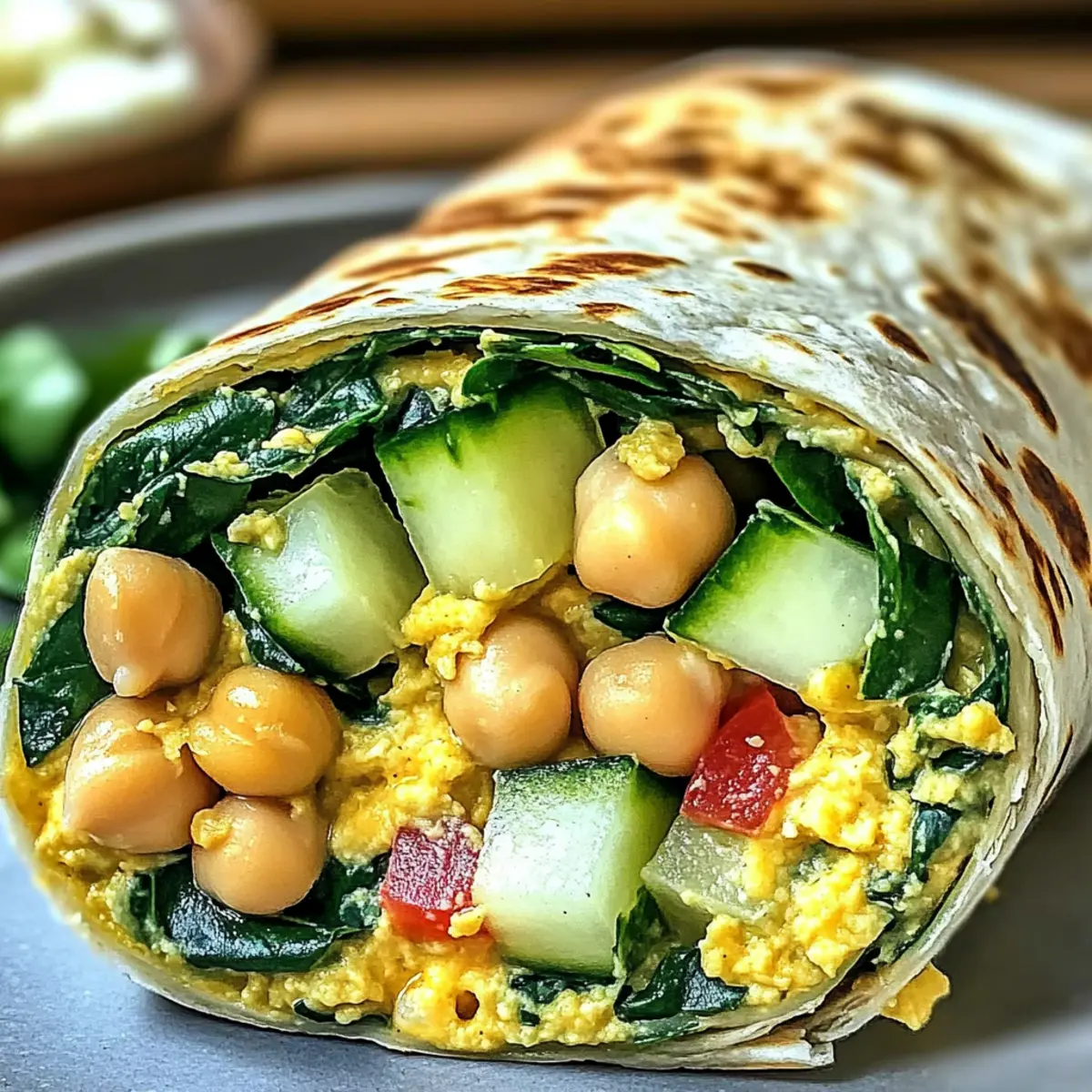 Chickpea and Spinach Wrap Delight