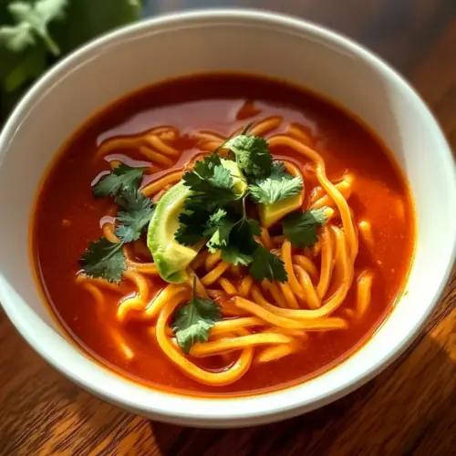 Sopa de Fideo with Toasted Noodles