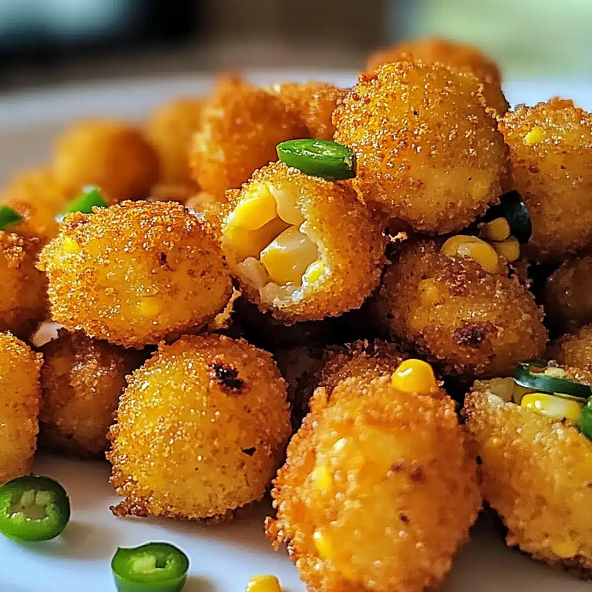 Crispy Jalapeno Corn Nuggets
