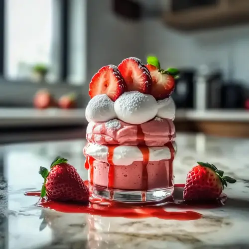 Fresh Strawberry Mousse