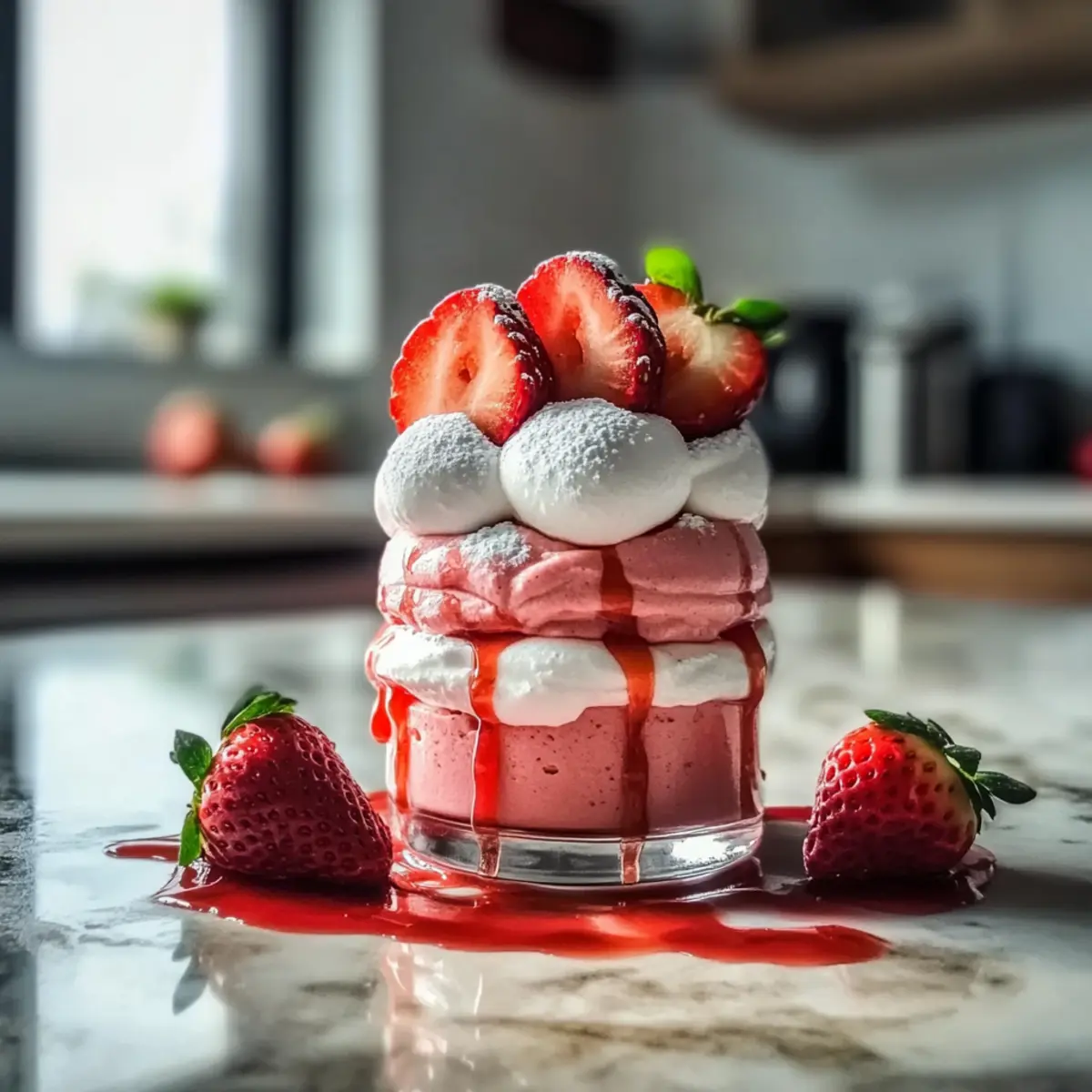 Fresh Strawberry Mousse