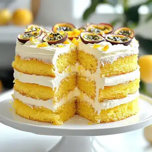 Passionfruit Layer Cake with Vanilla