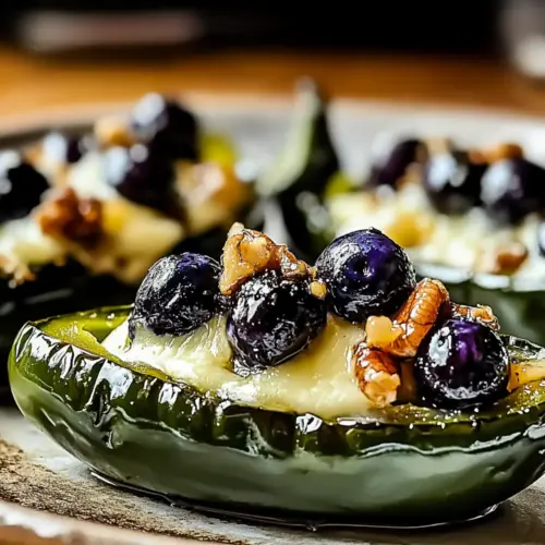 Blueberry Brie Jalapeño Poppers