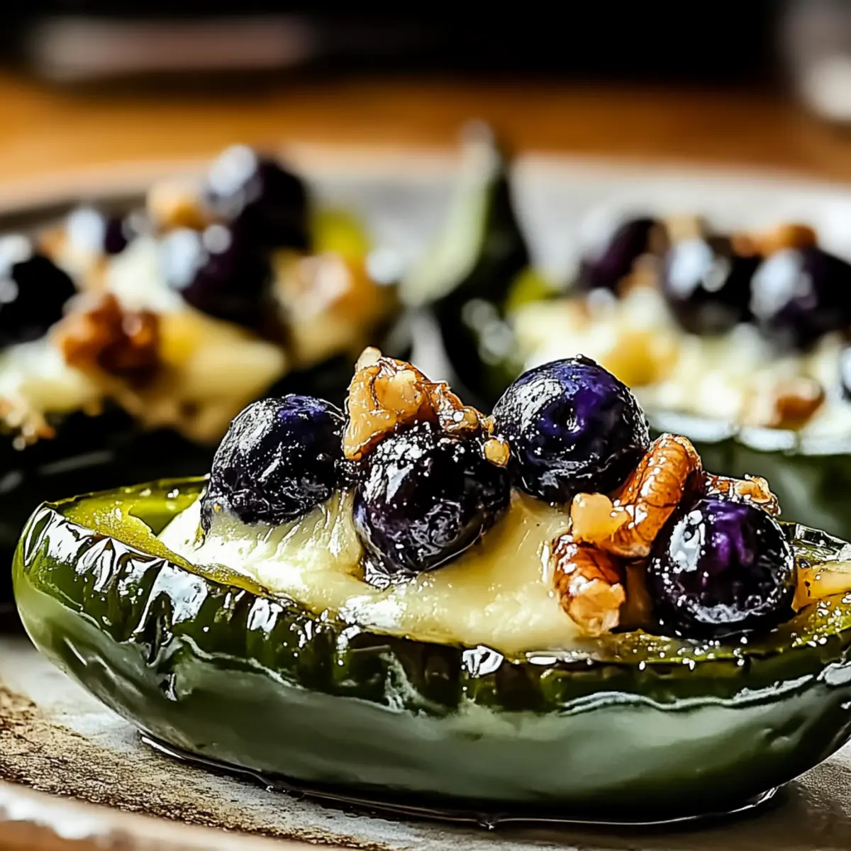 Blueberry Brie Jalapeño Poppers