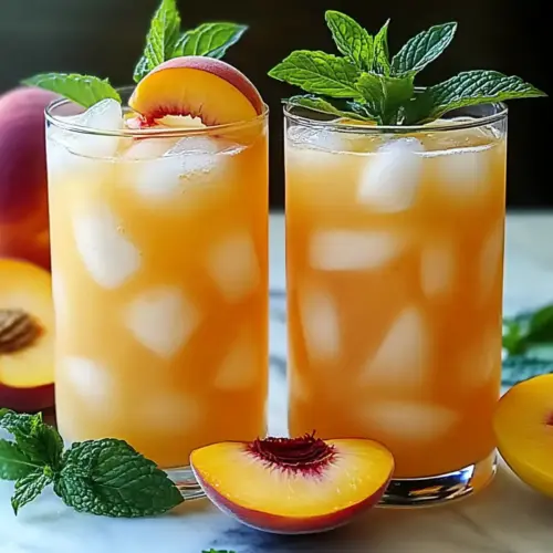 Peach Lemonade Refreshing