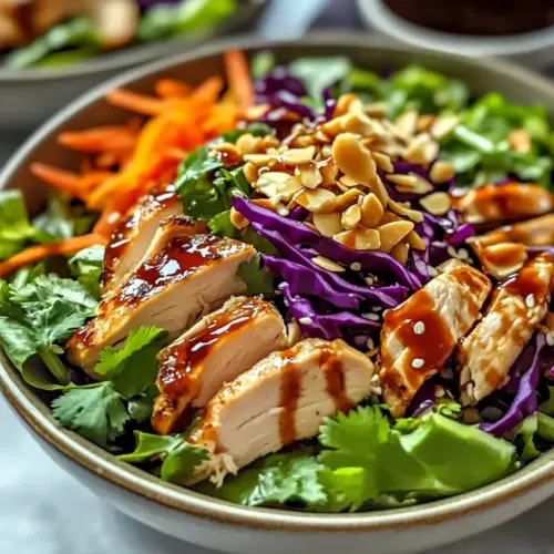 Asian chicken crunch salad