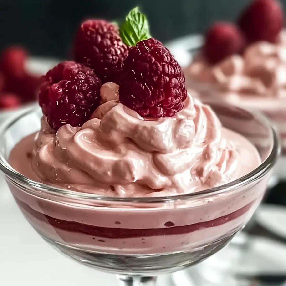 Cloudy Raspberry Bliss Mousse