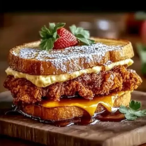 French Toast Fried Chicken Sandwich