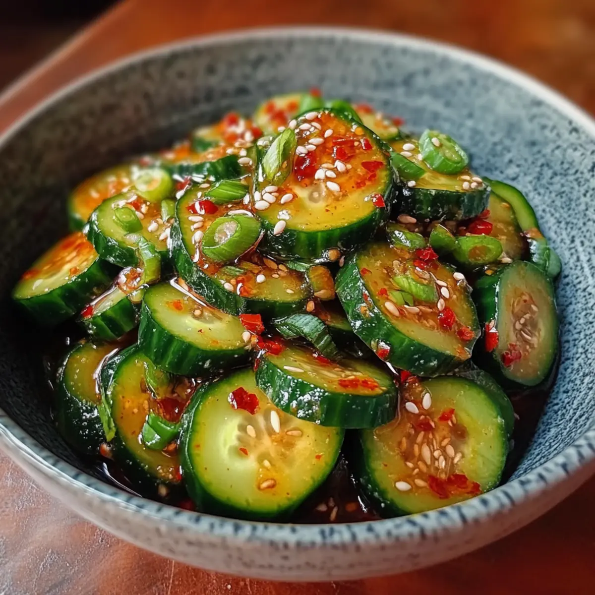 Asian Spicy Cucumber Salad